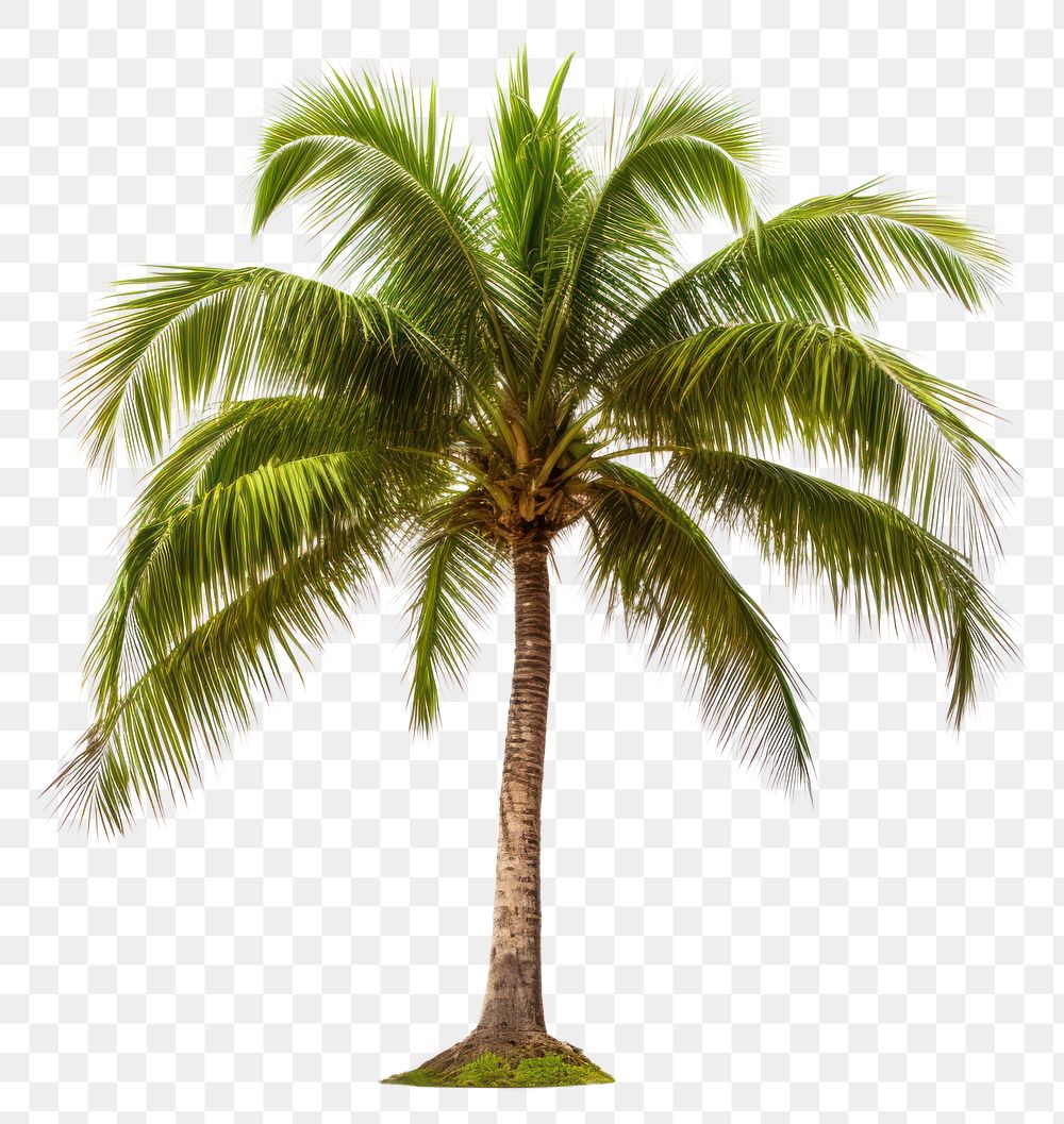 PNG  Tree coconut plant white background.