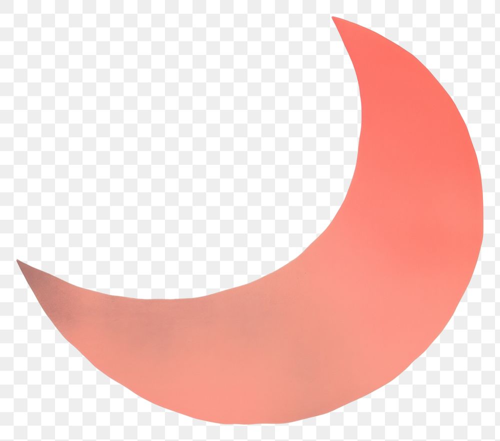 PNG Half moon minimalist form astronomy eclipse nature.