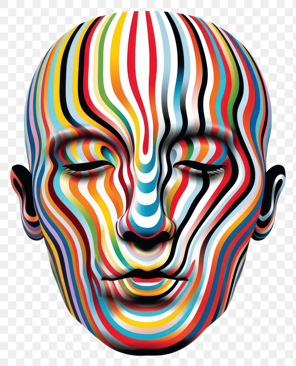 PNG Head art portrait mask