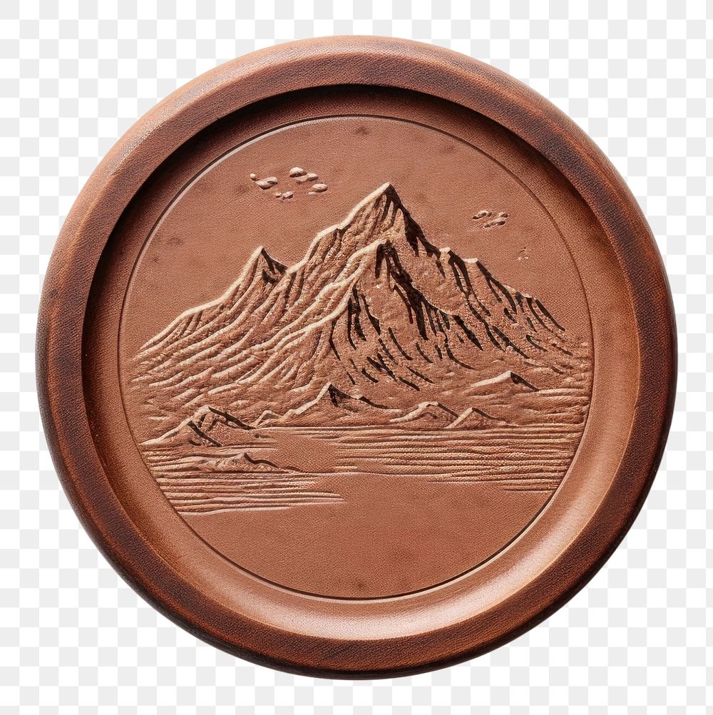PNG  Seal Wax Stamp mountain white background accessories accessory.