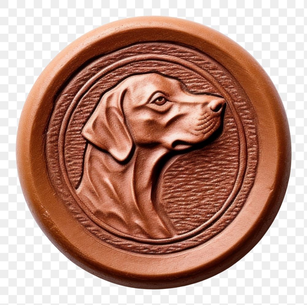 PNG  Seal Wax Stamp dog locket bronze craft.