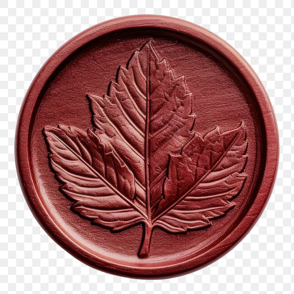 PNG  Seal Wax Stamp leaf plant white background accessories.