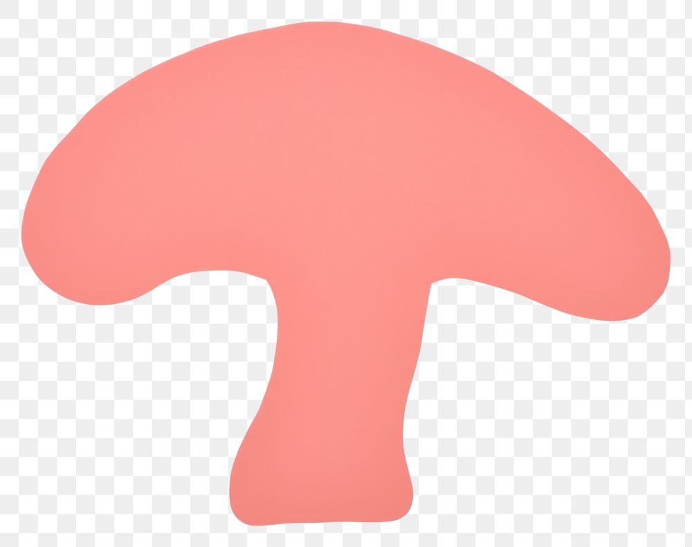 PNG Mushroom minimalist form mushroom fungus toadstool.