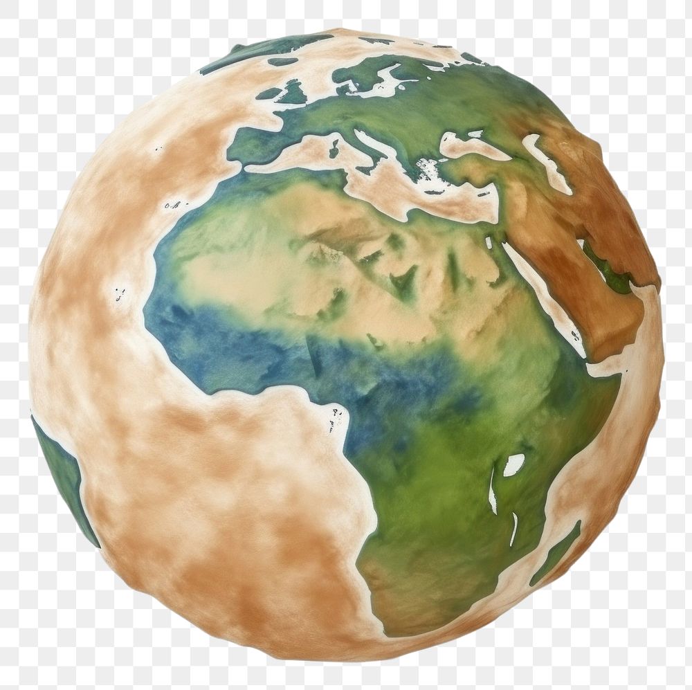 PNG Earth planet globe space.