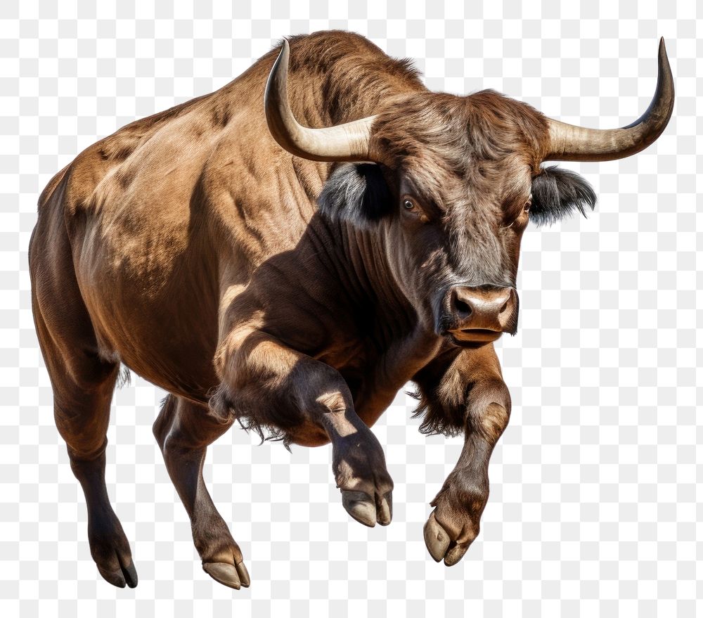 PNG  Bull livestock wildlife buffalo. AI generated Image by rawpixel.