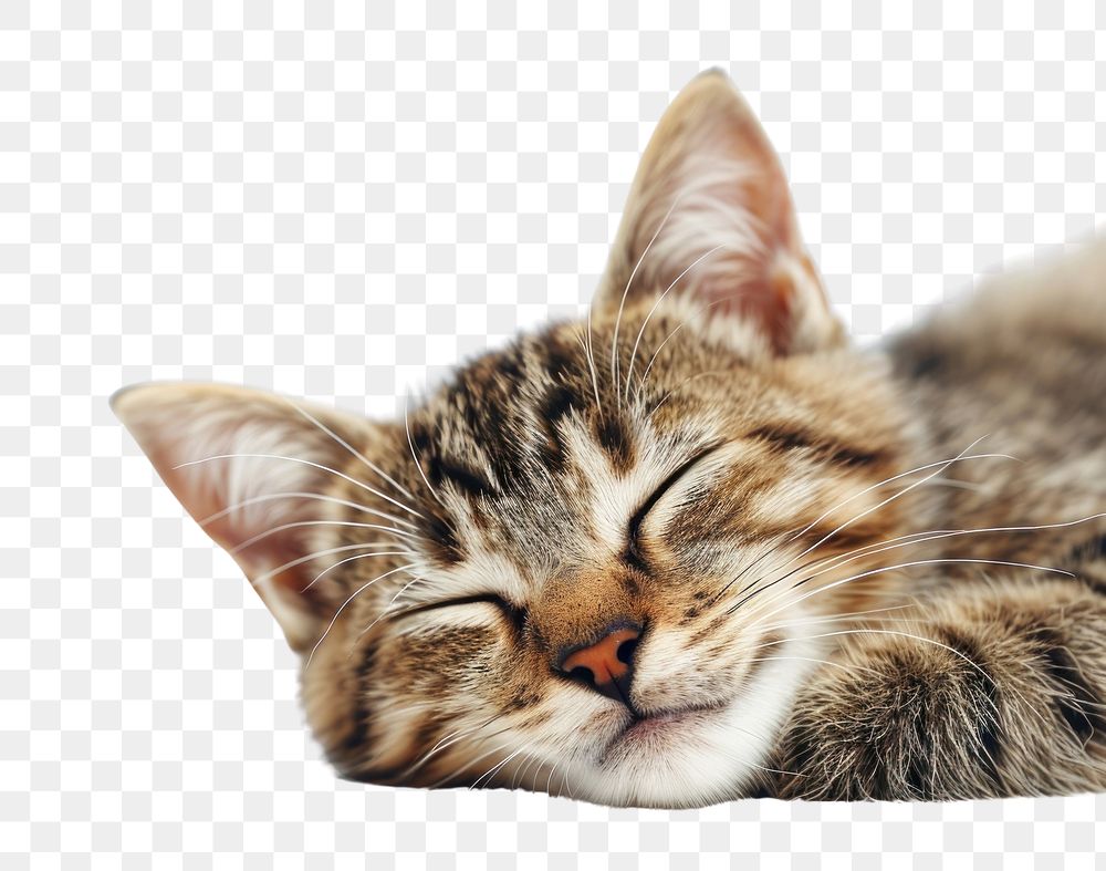 PNG  Smiling cat mammal animal kitten.