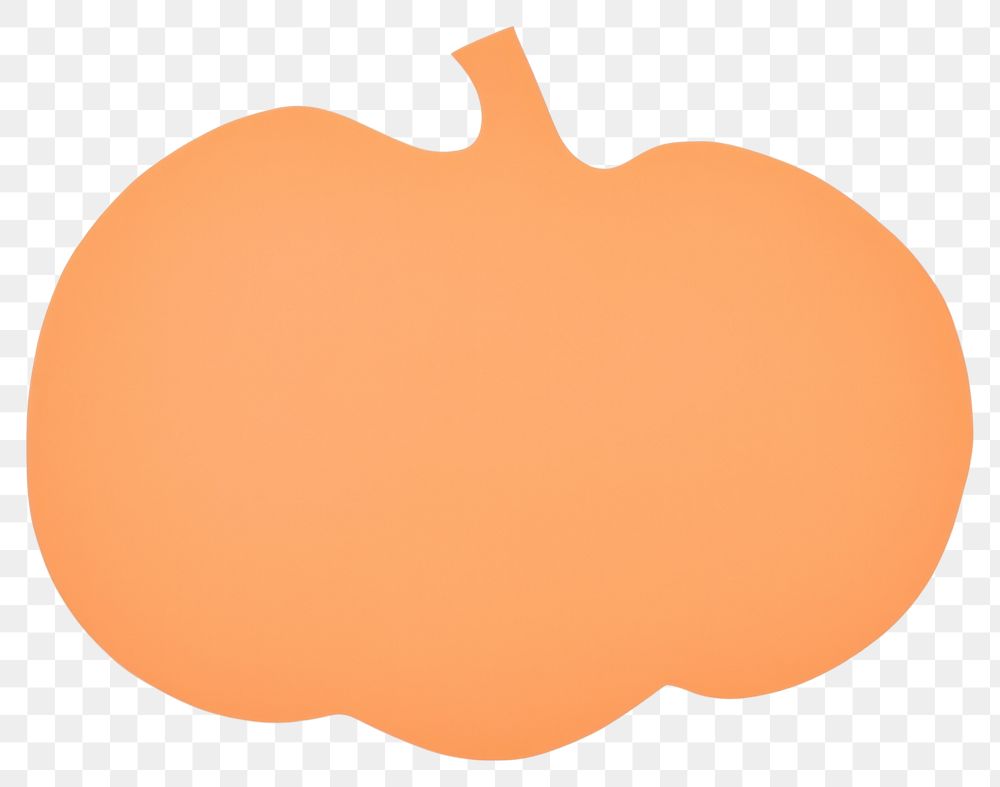 PNG Pumpkinn minimalist form shape food anthropomorphic.