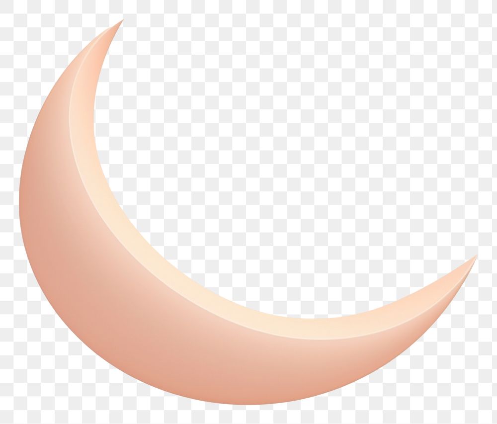 PNG Crescent moon peach astronomy outdoors.