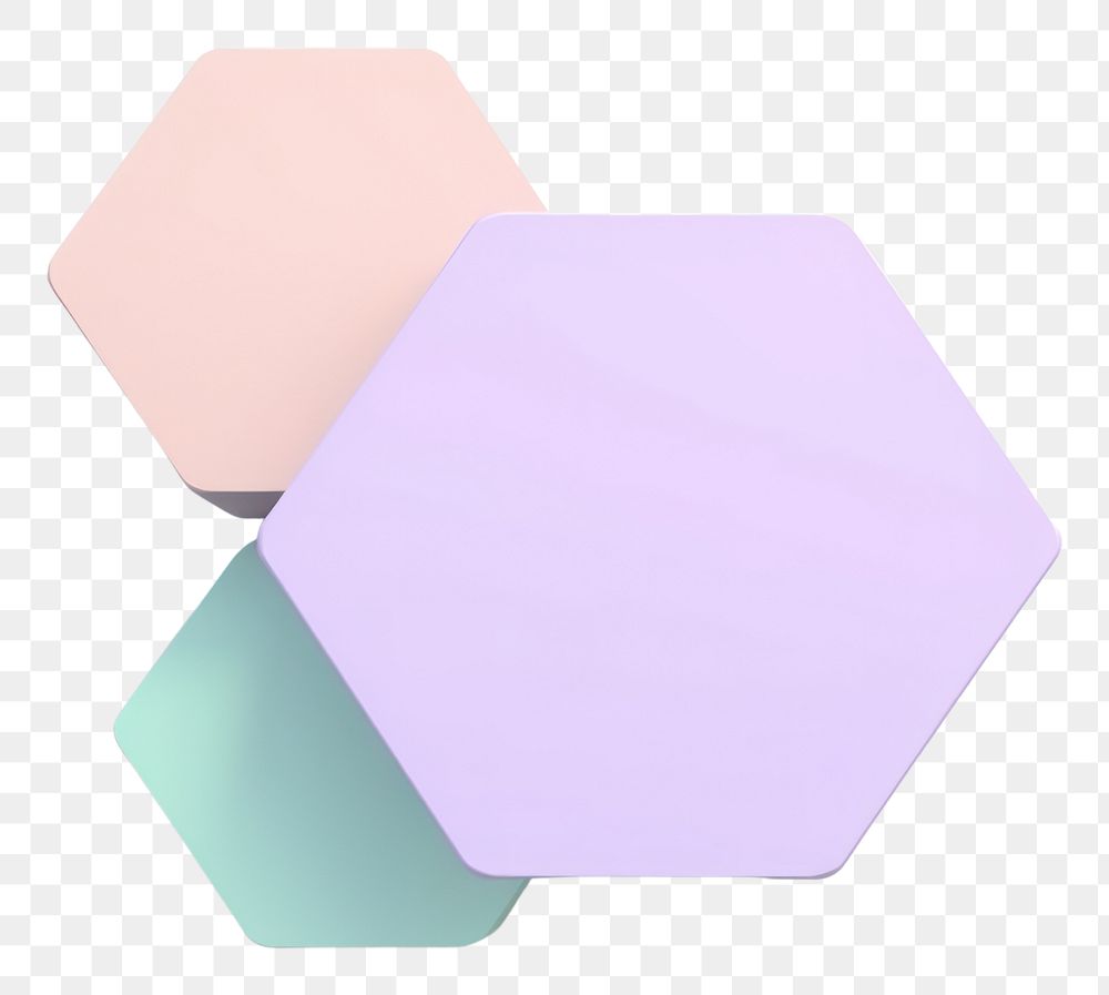 PNG Hexagon text rectangle lavender.