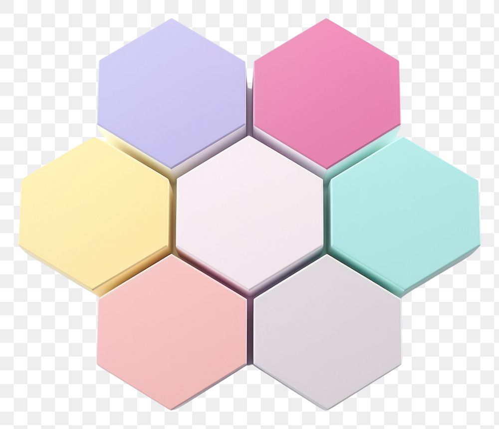 PNG Hexagon toy creativity variation.