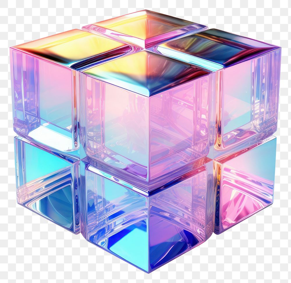 PNG Cubic toy white background lighting.