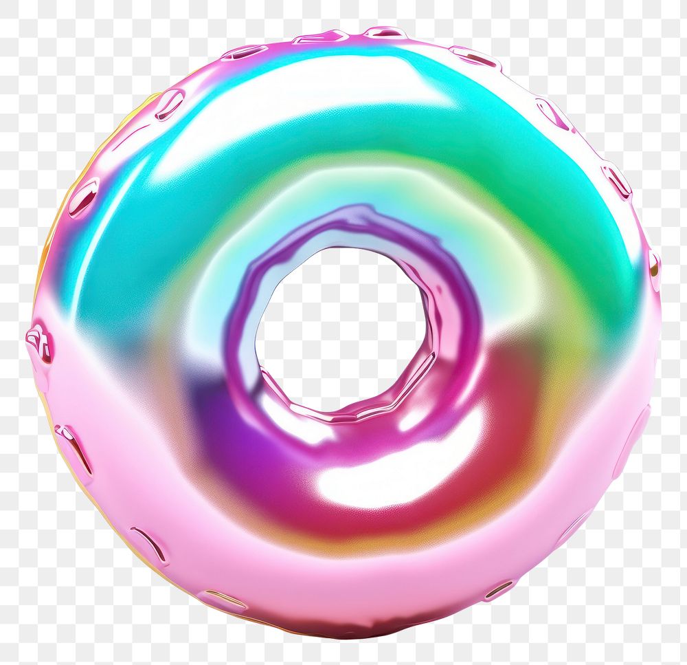 PNG Donut sphere bead white background.