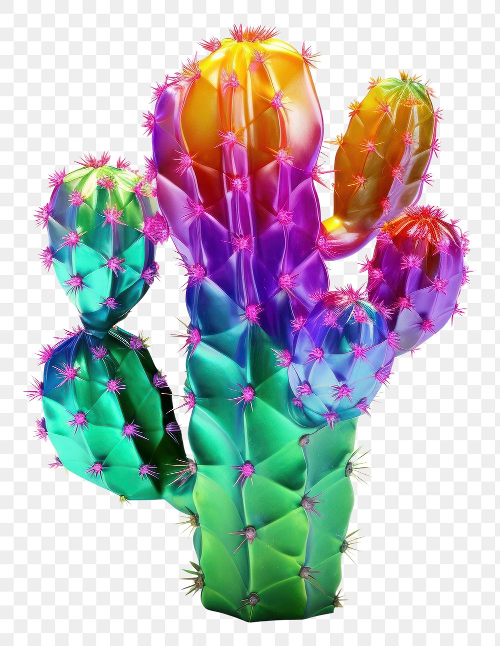 PNG Opuntia cactus plant white background creativity.