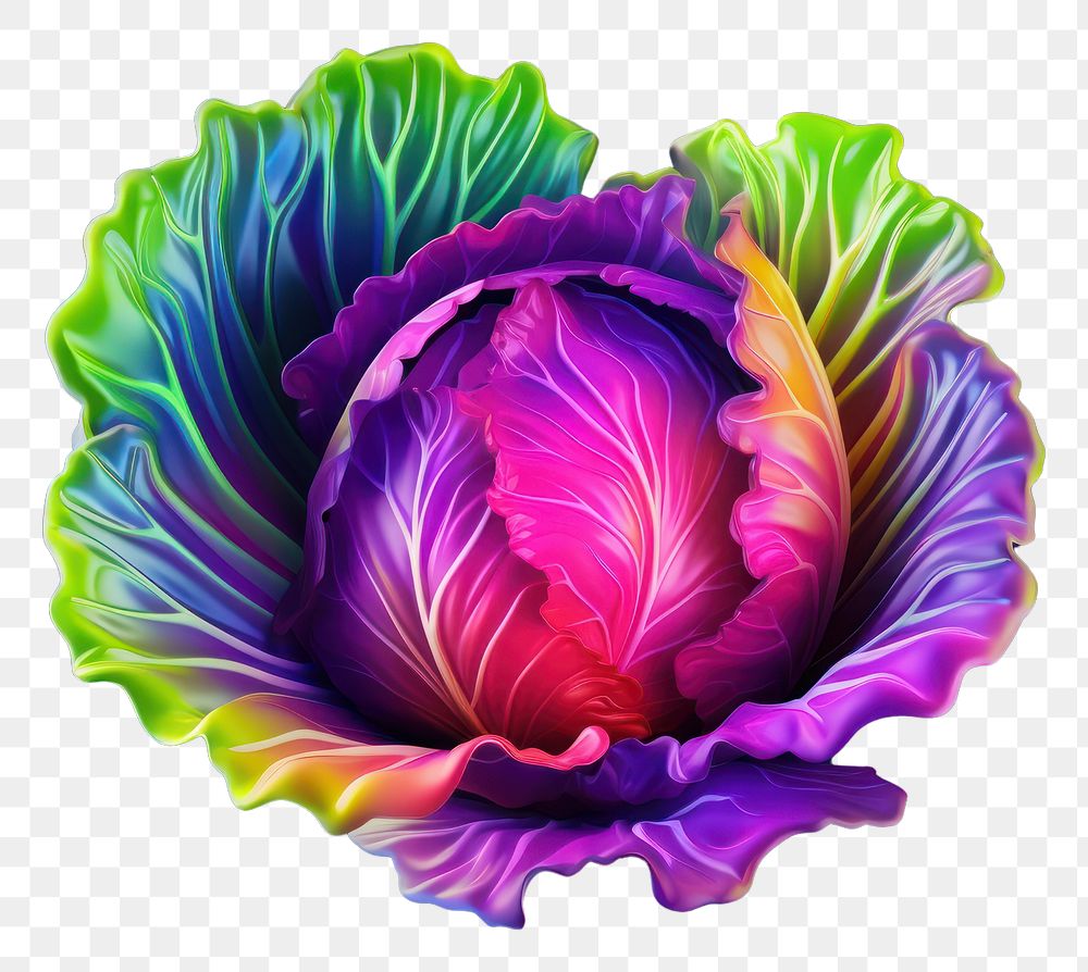 PNG  Lettuce icon iridescent vegetable cabbage plant.