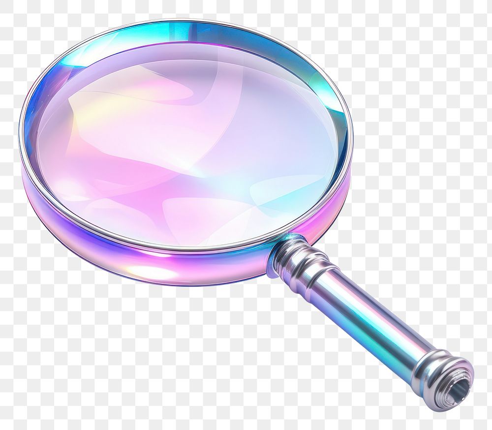PNG Magnifying glass white background reflection circle.