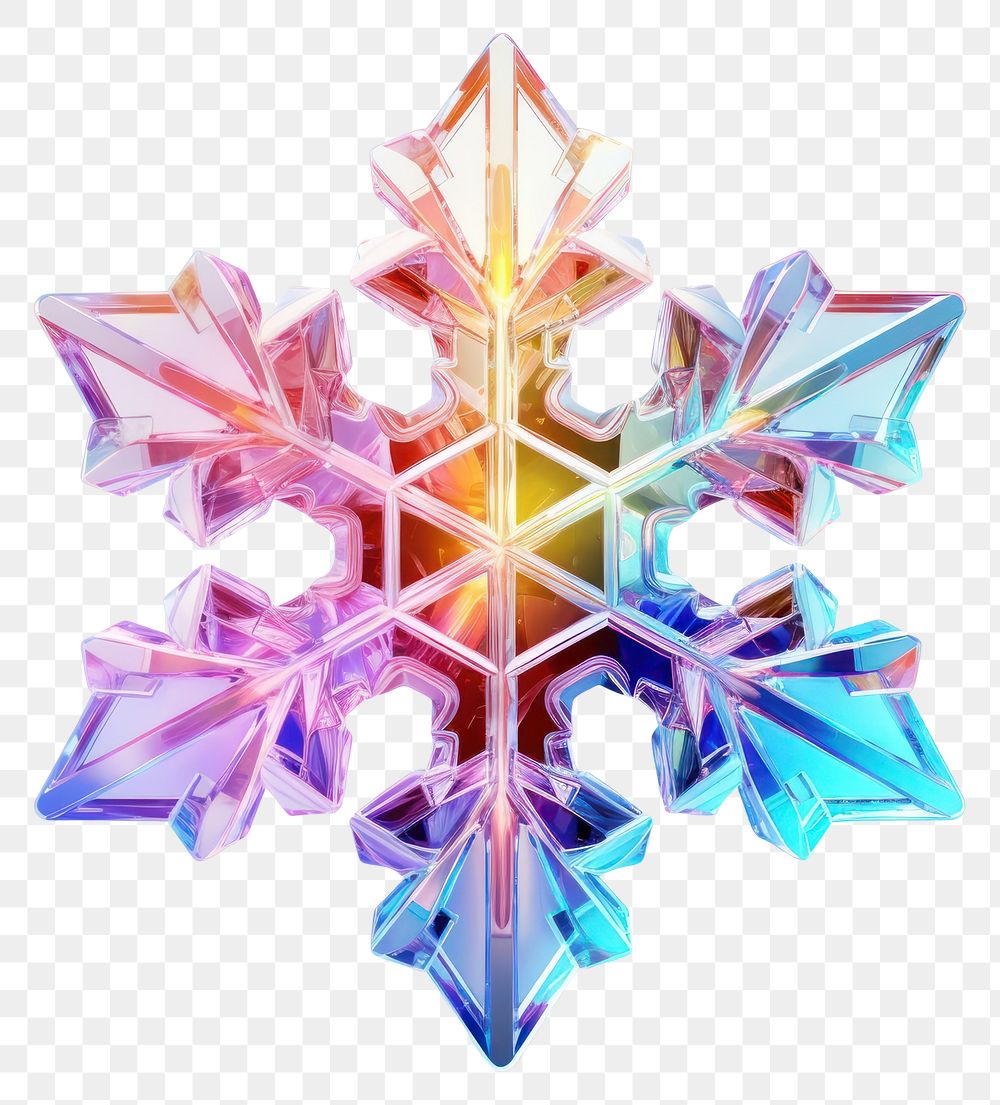 PNG Snowflake crystal purple white background.