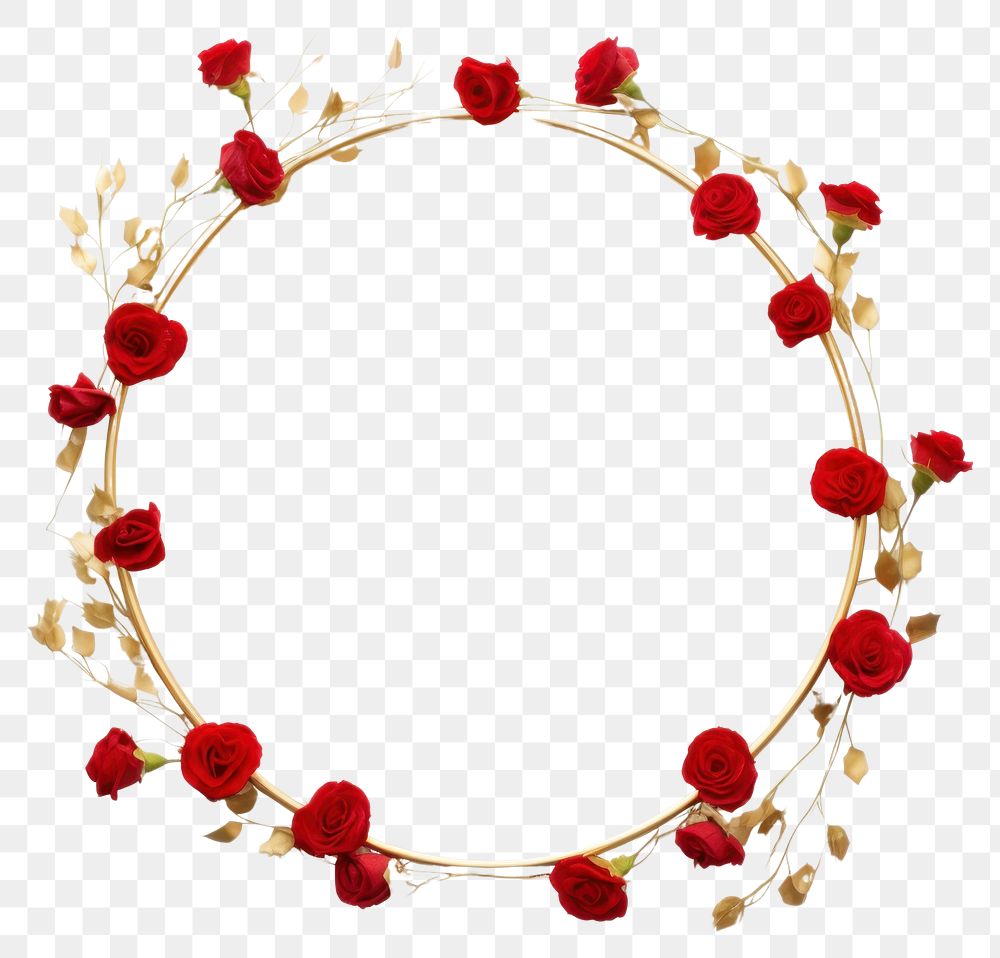 PNG  Rose jewelry wreath flower.