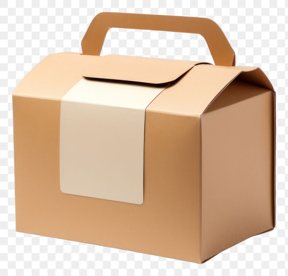 PNG  Food box packaging mockup cardboard carton food.