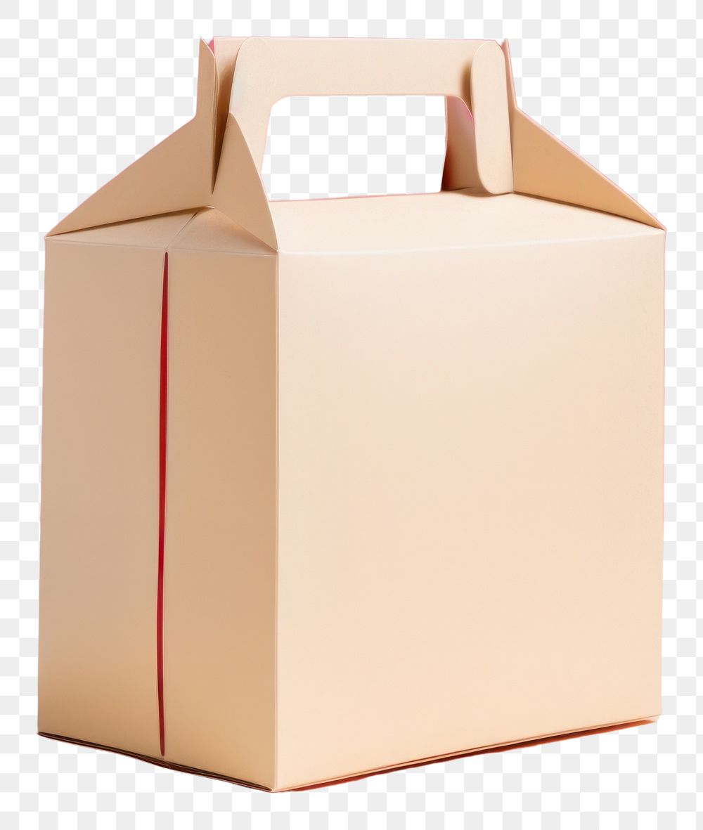 PNG Food box packaging mockup cardboard carton paper.