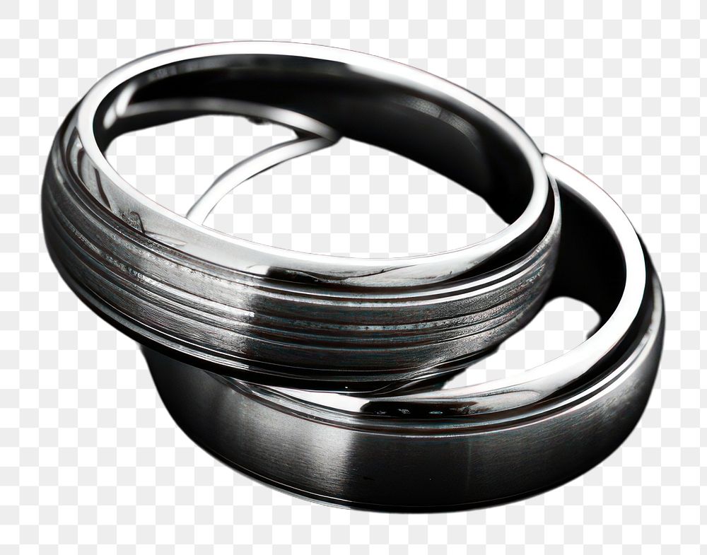 PNG Photography of couple ring monochrome jewelry silver.