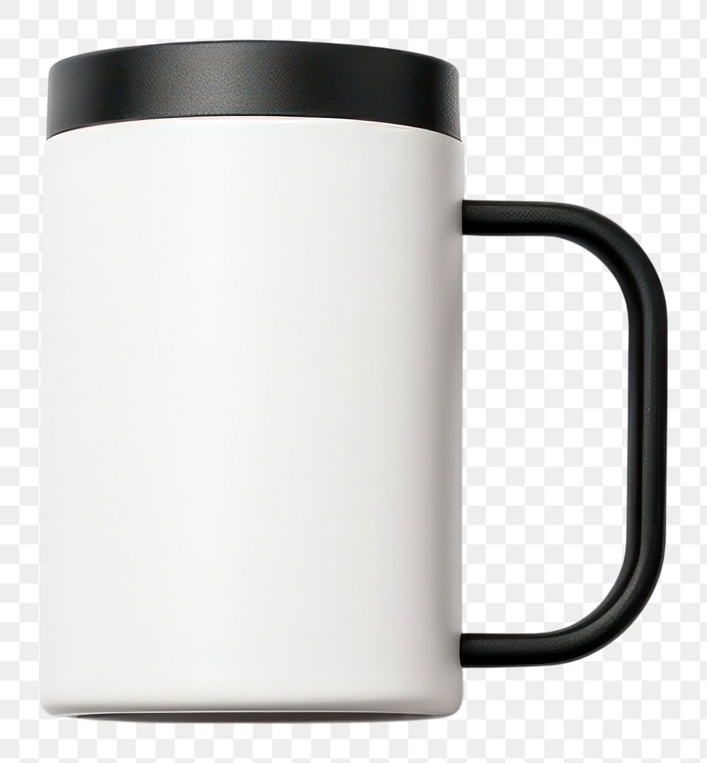 PNG Tumbler mockup with handle coffee cup mug.