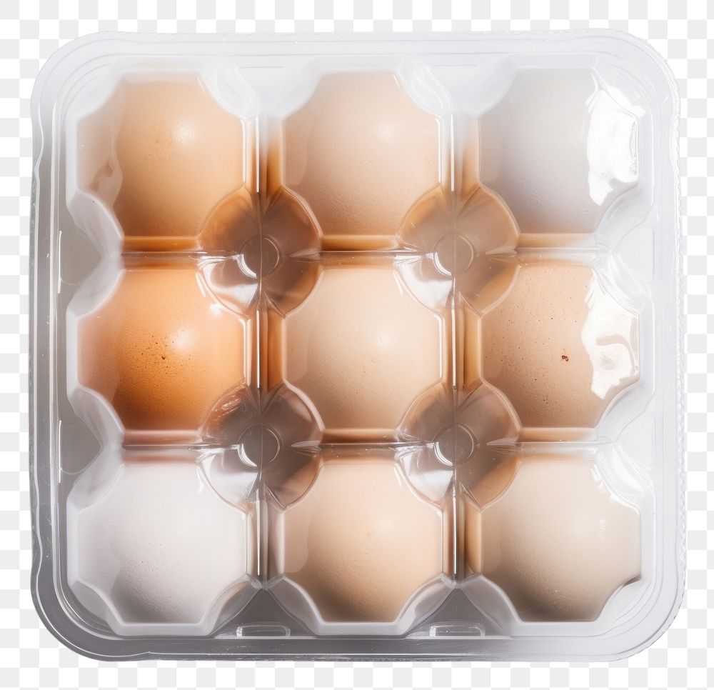 PNG Plastic wrapping over an egg carton with label food container freshness.