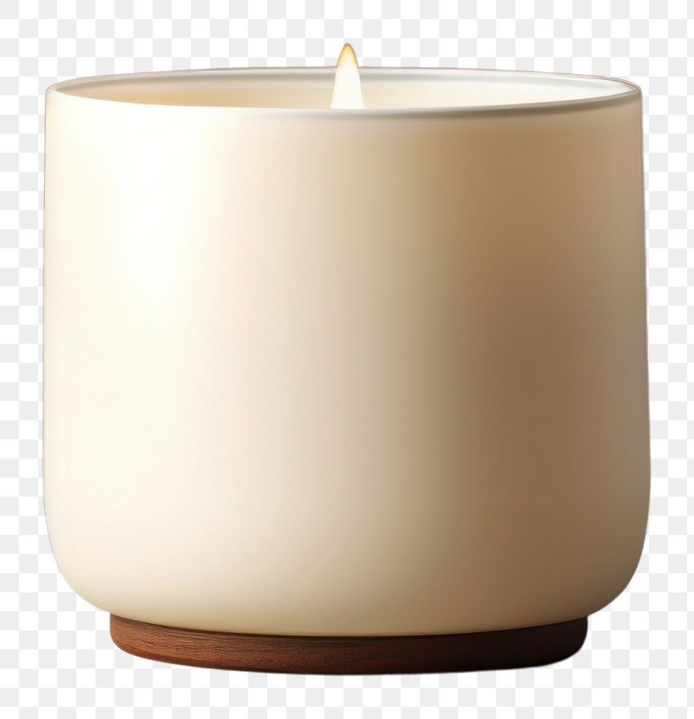 PNG Candle packaging mockup decoration simplicity flowerpot.