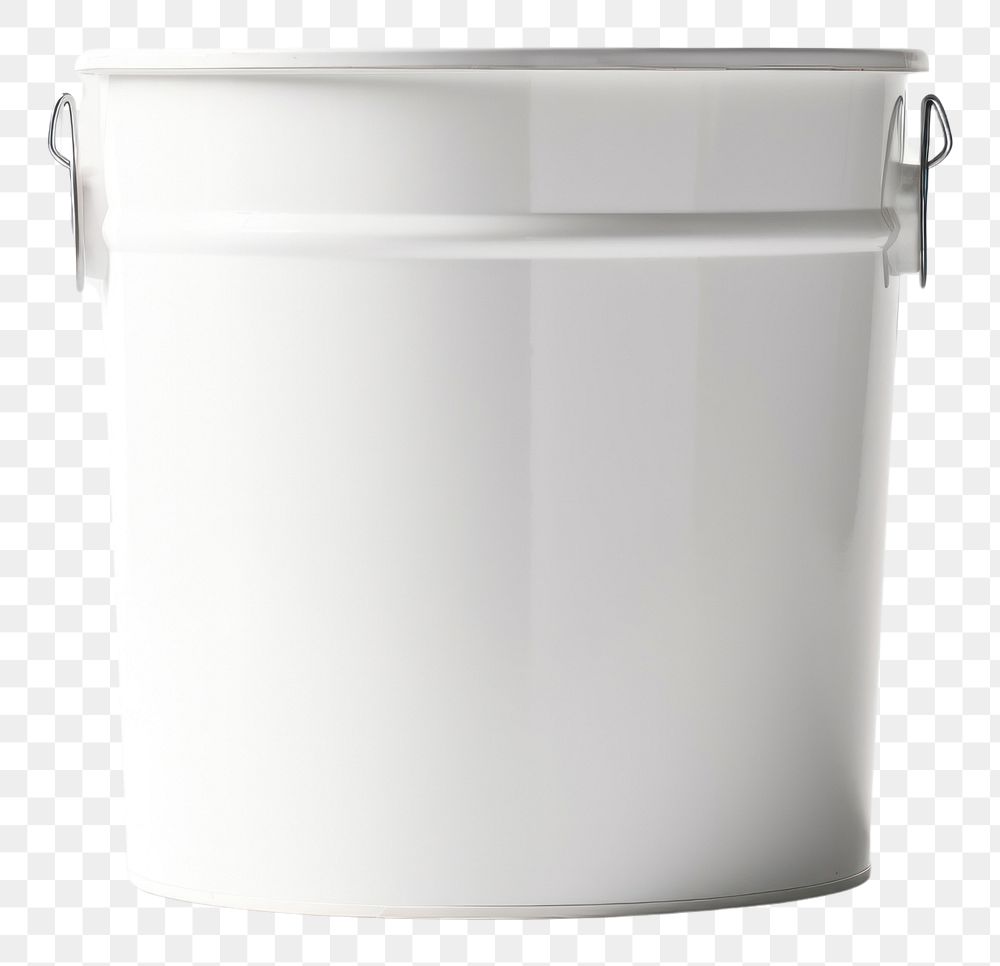 PNG Paint bucket mockup white white background container.