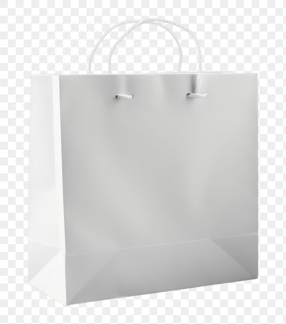 PNG Paper bag mockup handbag white white background.
