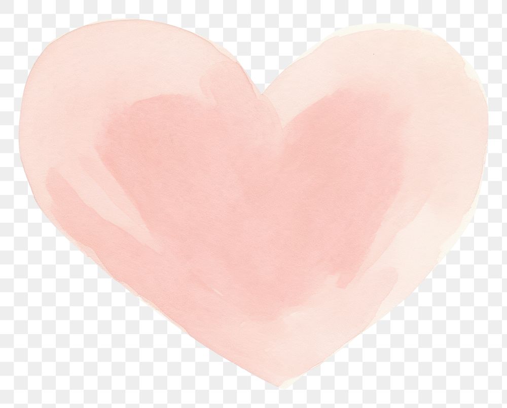 PNG Pink cute heart as line watercolour illustration backgrounds petal white background.