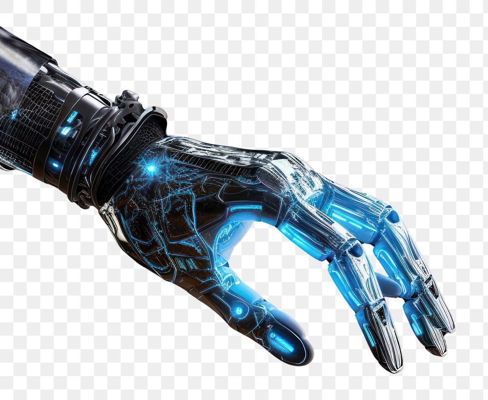 Png Robot Hand Technology Blue Free Png Rawpixel