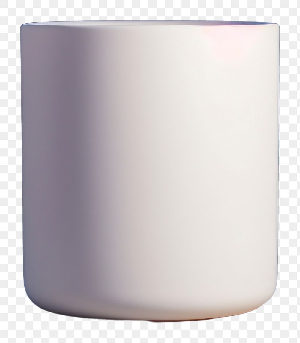 PNG Simple candle mockup porcelain cup mug.