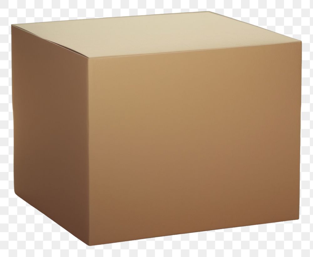 PNG Paper box packaging mockup cardboard carton studio shot.