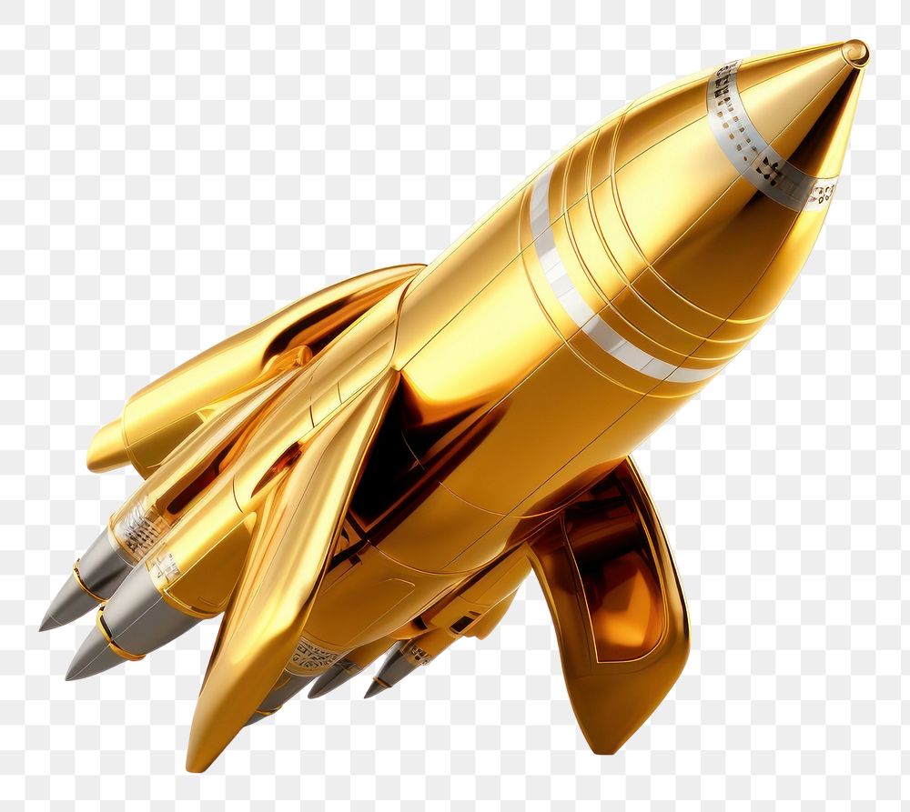 PNG Rocket rocket missile gold.