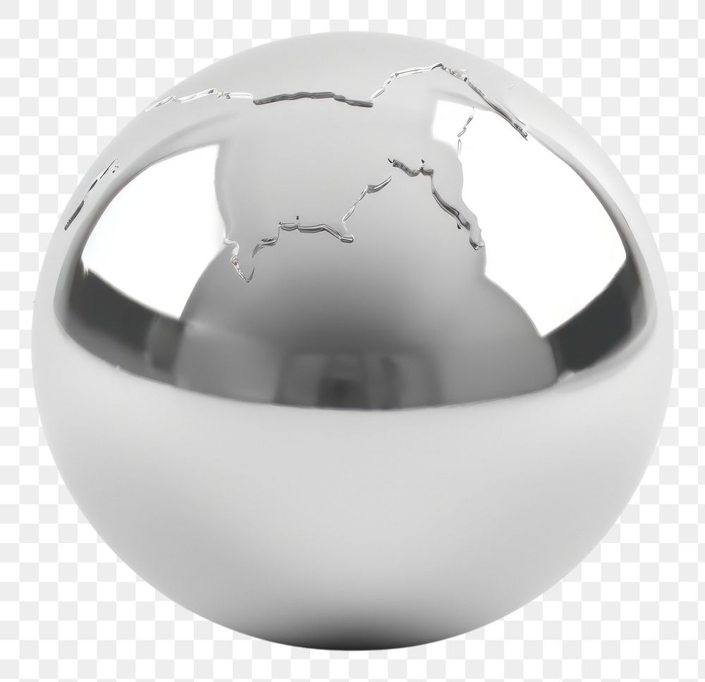 PNG Sphere astronomy universe silver.