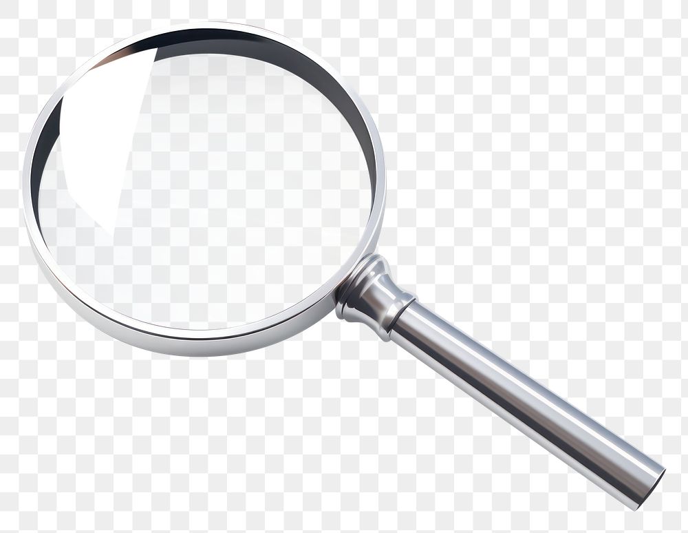 PNG Magnifying shape reflection discovery.