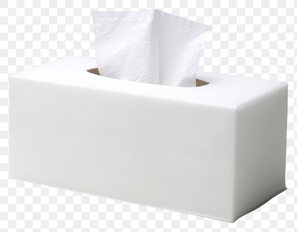 PNG Tissue box tissue paper white.