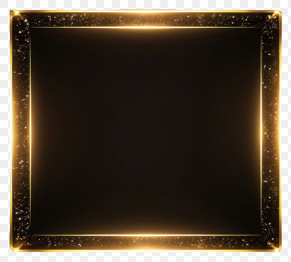 PNG Blackboard light frame illuminated.