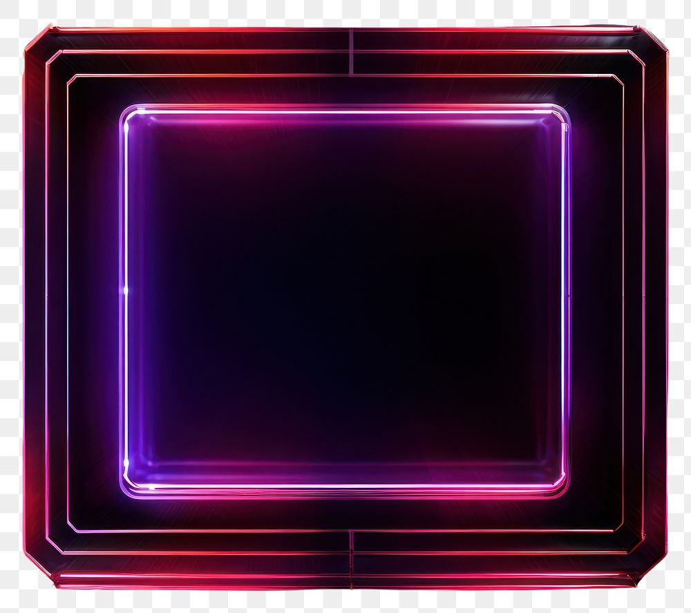 PNG Frame purple light technology.