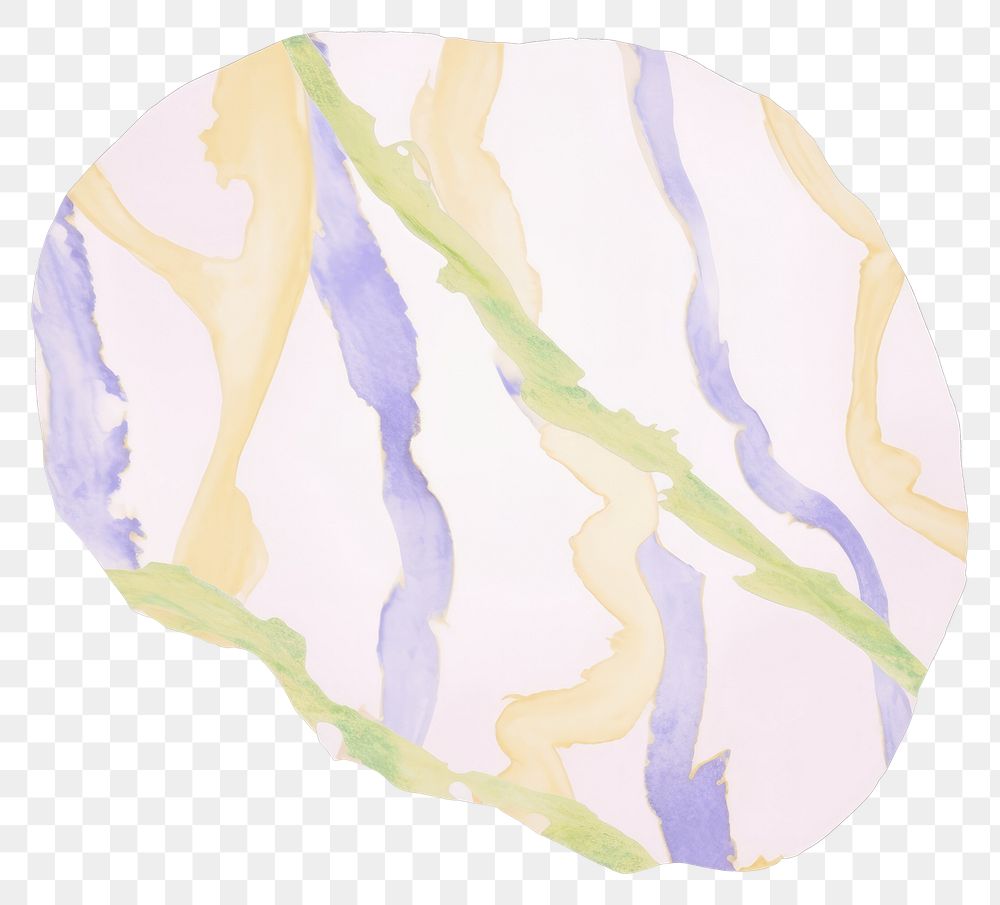 PNG Tropical marble distort shape painting art white background.