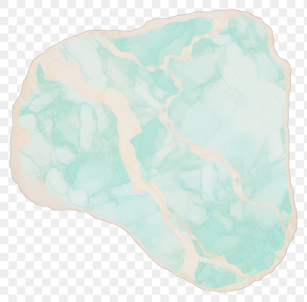 PNG Turquoise marble distort shape abstract jewelry mineral.