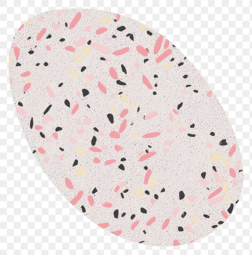 PNG Black terrazzo marble distort shape white background dishware confetti.