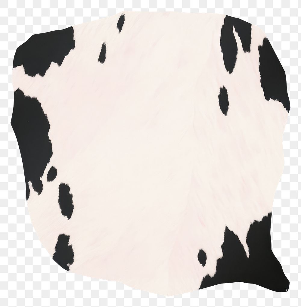 PNG Black cow skin marble distort shape mammal cattle paper.