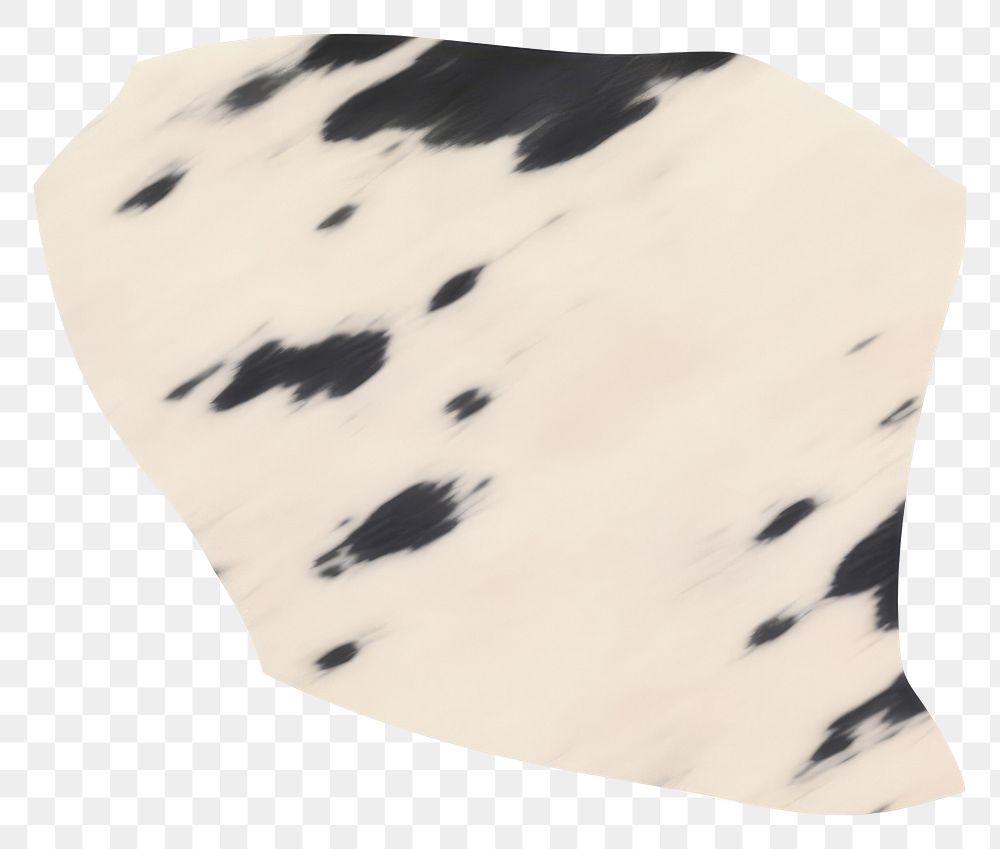 PNG Black cow skin marble distort shape white white background clothing.