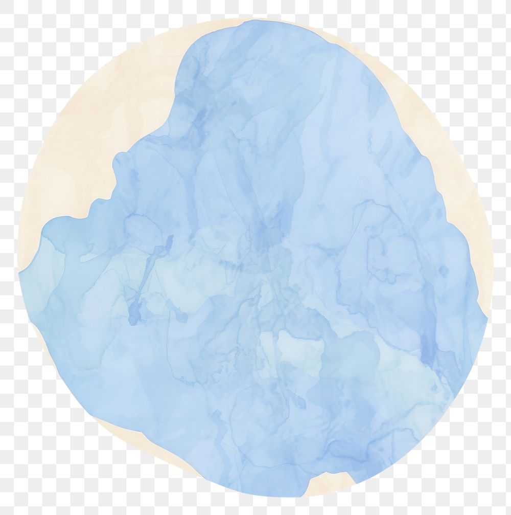 PNG Blue marble distort shape abstract white background textured.