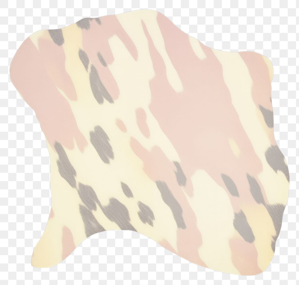 PNG Cow skin marble distort shape white background camouflage rectangle.