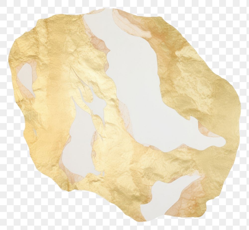 PNG Gold marble distort shape jewelry paper white background.