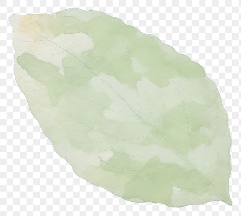 PNG Green leaf marble distort shape abstract plant paper.