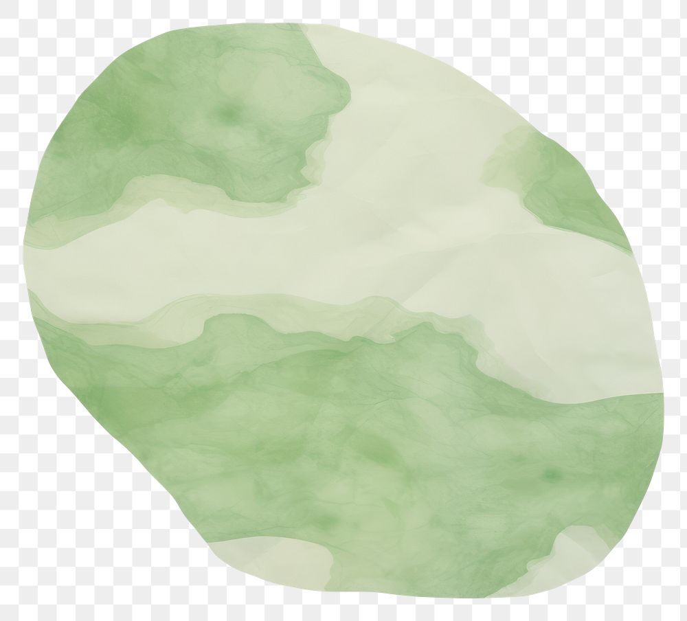 PNG Green marble distort shape abstract jade white background.