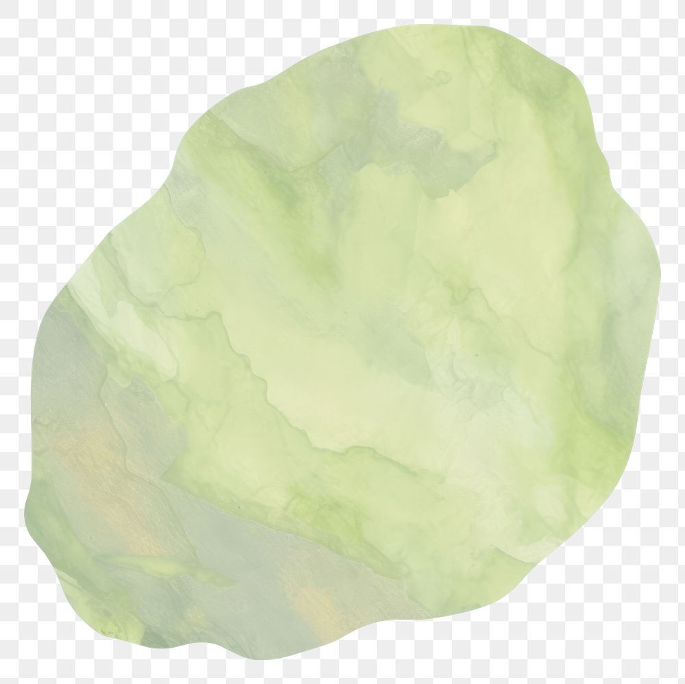 PNG Green nature marble distort shape abstract paper leaf.